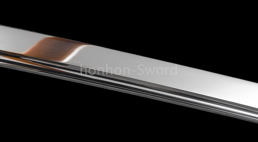 High Manganese Steel Japanese Katana Samurai Brass Tsuba Sword Full Tang Real