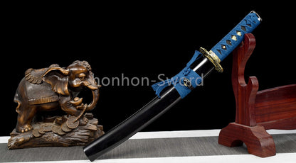 12'' Japanese Tanto High Manganese Steel Samurai Sword Full Tang Sharp For Battle
