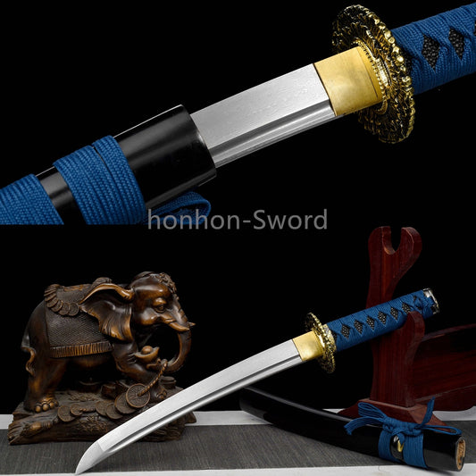 12'' Japanese Tanto High Manganese Steel Samurai Sword Full Tang Sharp For Battle