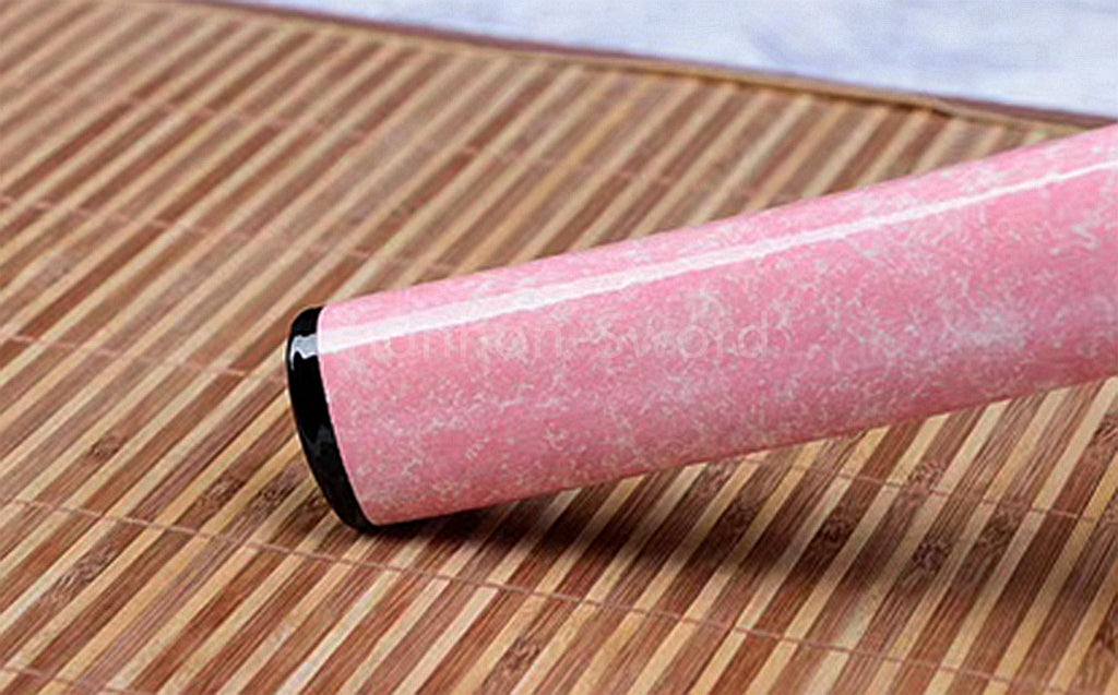 1095 Kohlenstoffstahl Katana Blaue Klinge Japanisches Samurai-Schwert Full Tang Schwarz 