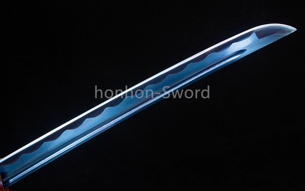 Japanese Katana High Manganese Steel Blue Blade Samurai Sword Full Tang Sharp