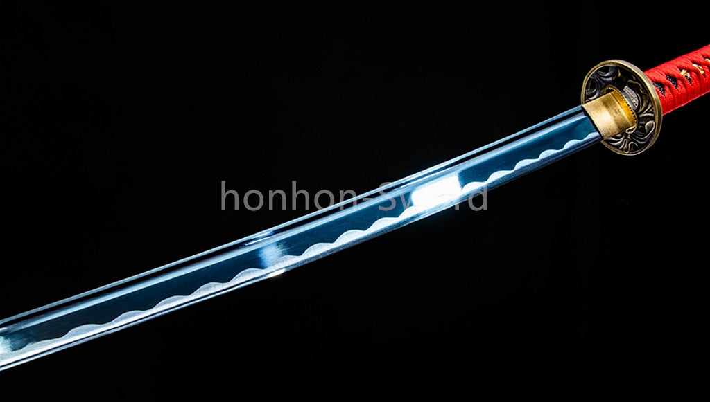 High Manganese Steel Full Tang Japanese Katana Samurai Sword Sharp For Battle