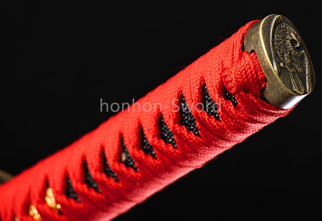 High Manganese Steel Full Tang Japanese Katana Samurai Sword Sharp For Battle