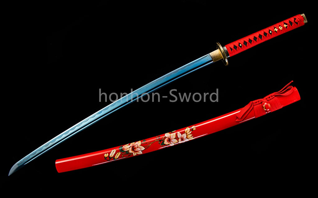 High Manganese Steel Full Tang Japanese Katana Samurai Sword Sharp For Battle