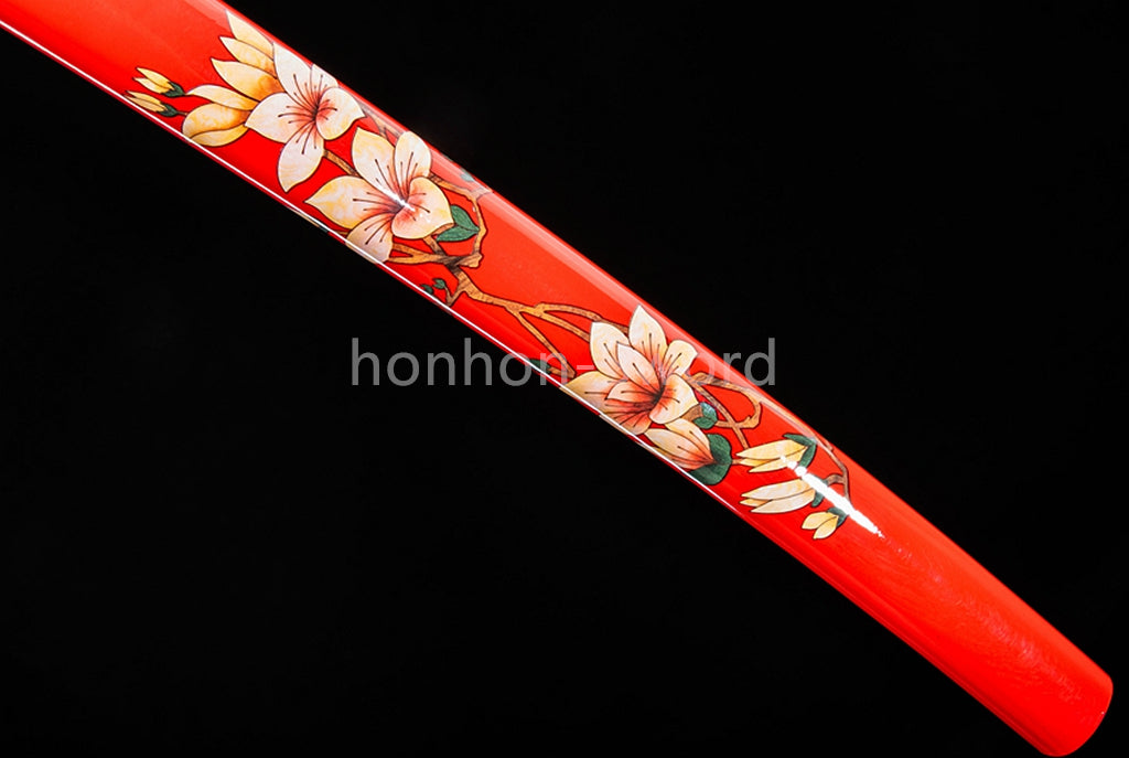 High Manganese Steel Full Tang Japanese Katana Samurai Sword Sharp For Battle