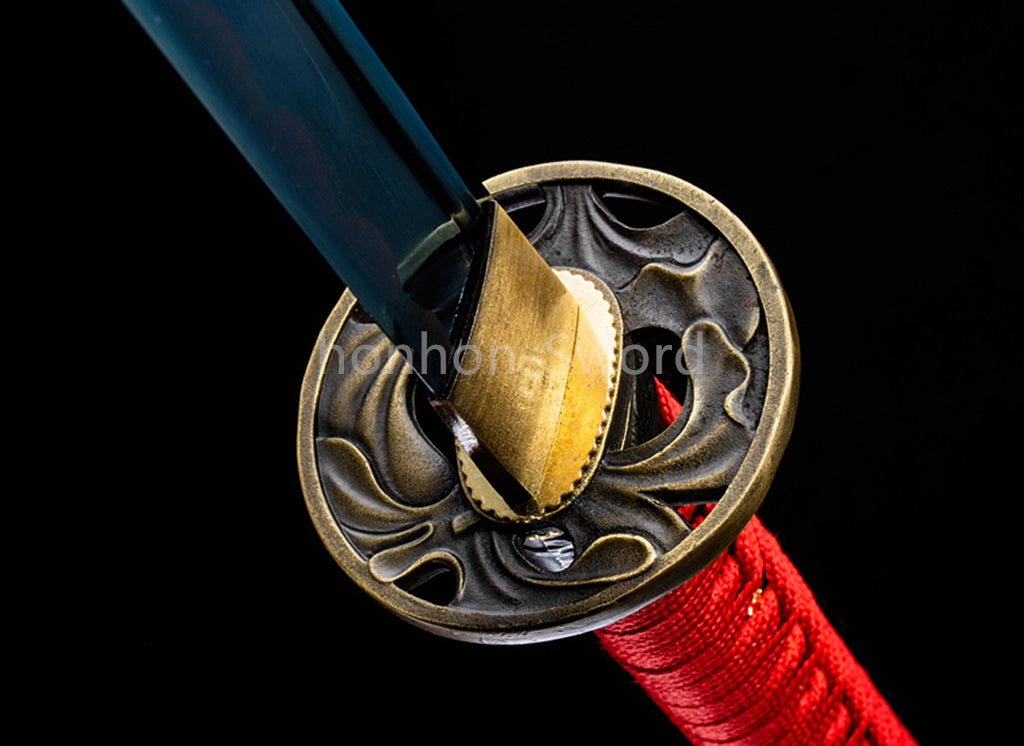 High Manganese Steel Full Tang Japanese Katana Samurai Sword Sharp For Battle