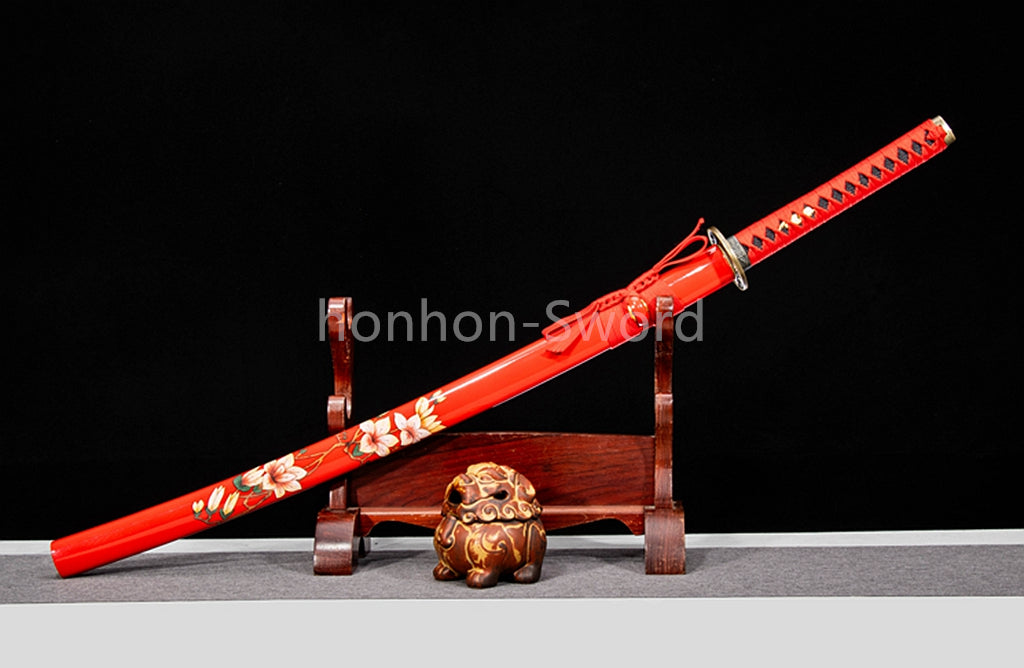 High Manganese Steel Full Tang Japanese Katana Samurai Sword Sharp For Battle