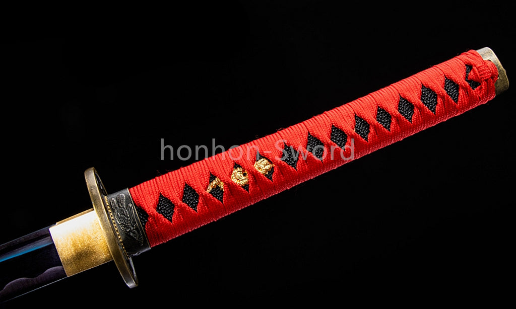 High Manganese Steel Full Tang Japanese Katana Samurai Sword Sharp For Battle