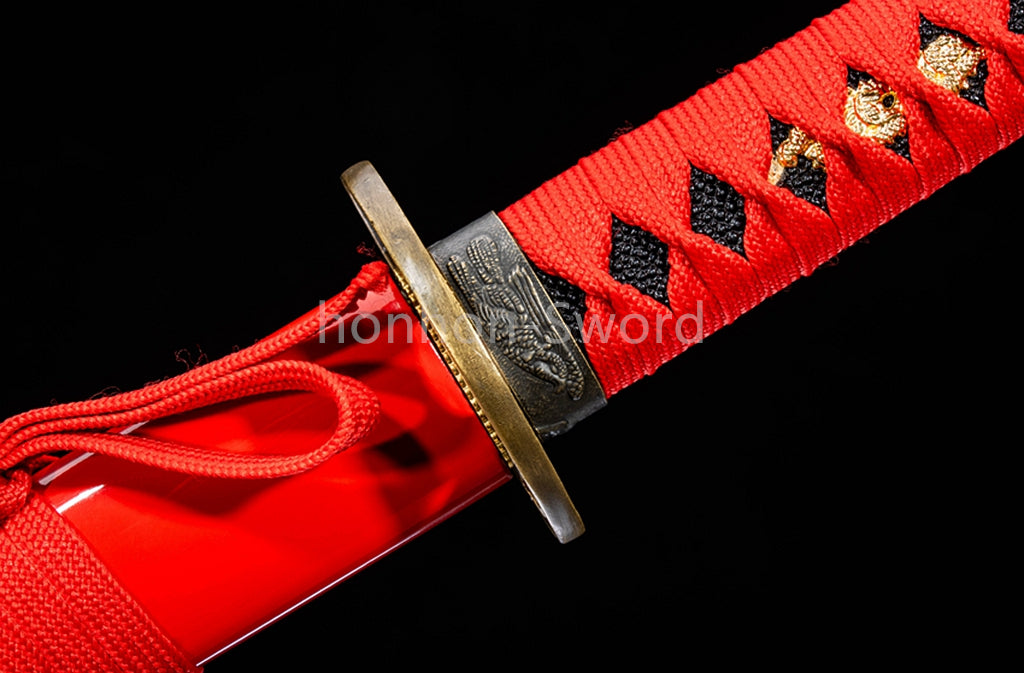 High Manganese Steel Full Tang Japanese Katana Samurai Sword Sharp For Battle