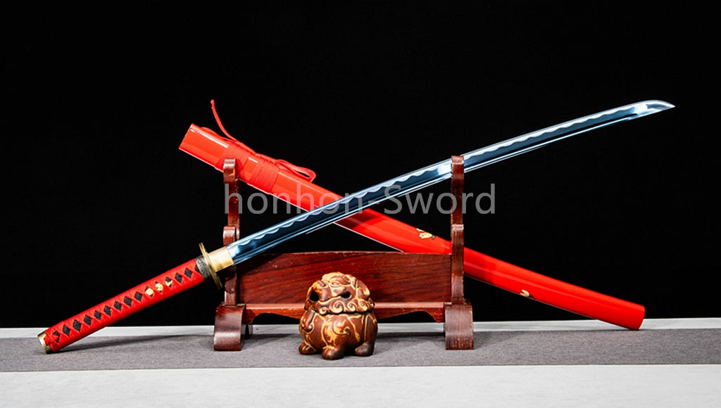 High Manganese Steel Full Tang Japanese Katana Samurai Sword Sharp For Battle