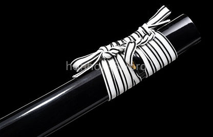 Japanese Katana 1095 High Carbon Steel Samurai Sword Full Tang Sharp Real Black