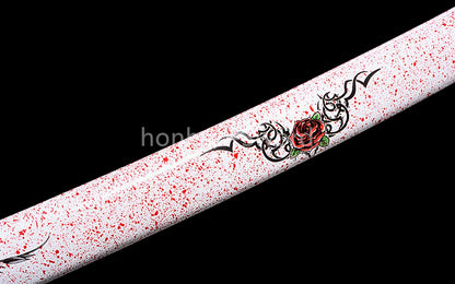 Japanese Katana 1095 High Carbon Steel Samurai Sword Full Tang Sharp Real Pink