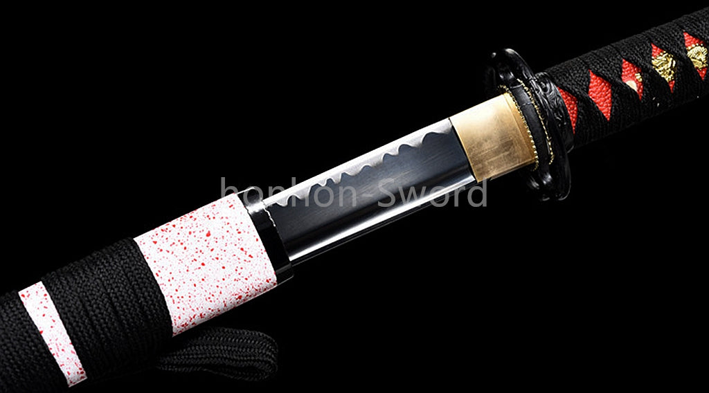 Japanese Katana 1095 High Carbon Steel Samurai Sword Full Tang Sharp Real Pink