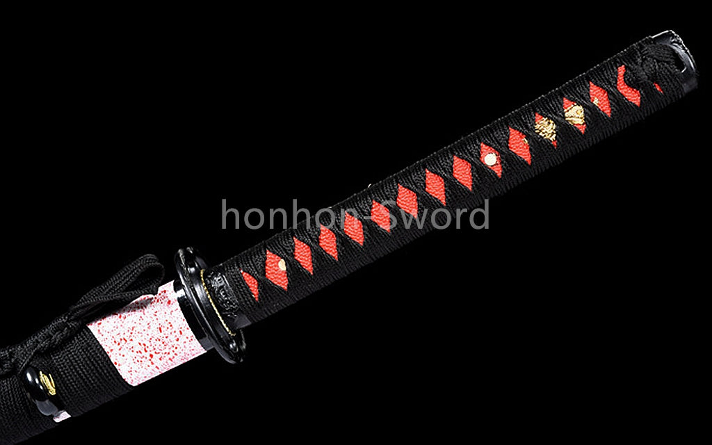 Japanese Katana 1095 High Carbon Steel Samurai Sword Full Tang Sharp Real Pink