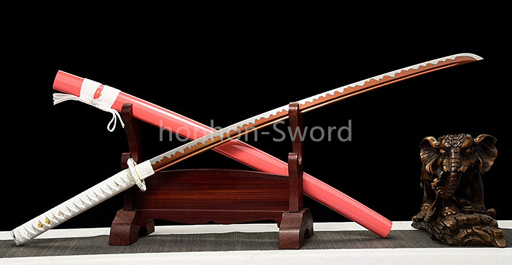 Japanese Katana Samurai 1095 High Carbon Steel Sword Full Tang Sharp Real Battle