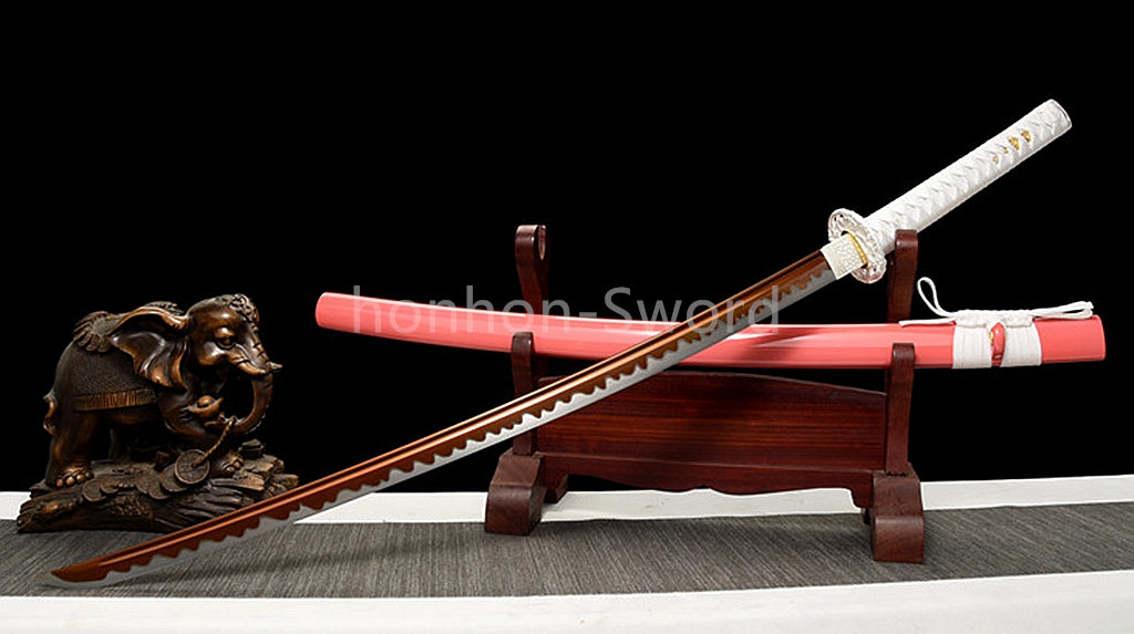 Japanese Katana Samurai 1095 High Carbon Steel Sword Full Tang Sharp Real Battle