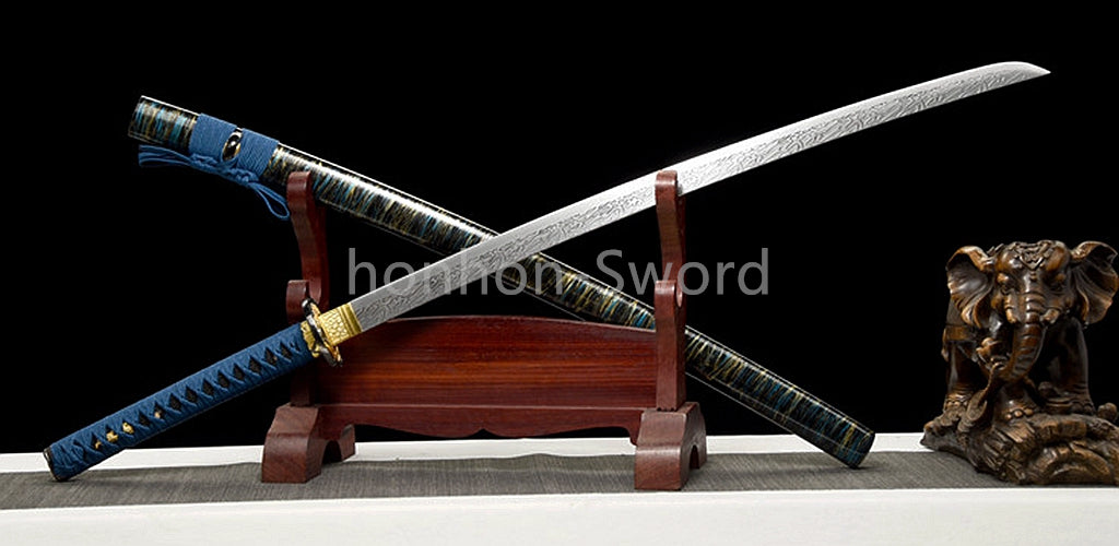 Japanese Katana Samurai 1095 High Carbon Steel Sword Full Tang Sharp For Battle