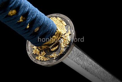 Japanese Katana Samurai 1095 High Carbon Steel Sword Full Tang Sharp For Battle