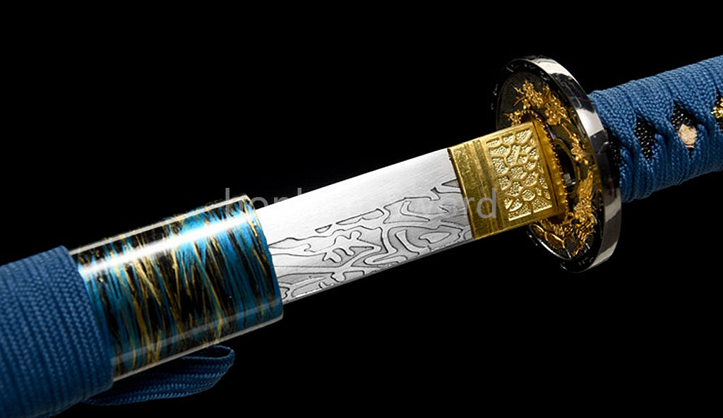 Japanese Katana Samurai 1095 High Carbon Steel Sword Full Tang Sharp For Battle