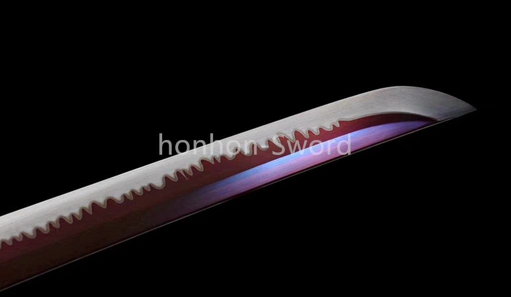 High Manganese Steel Japanese Katana Samurai Sword Full Tang Real For Battle Black