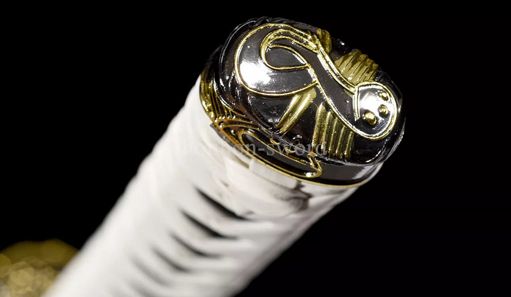 Katana à lame bleue en acier à haute teneur en carbone 1095, épée de samouraï japonais, épée complète noire 