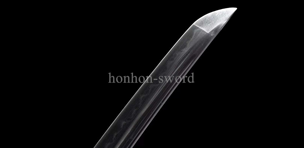 Katana à lame bleue en acier à haute teneur en carbone 1095, épée de samouraï japonais, épée complète noire 