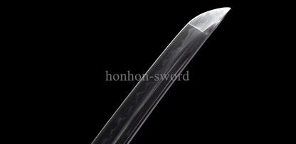 Katana à lame bleue en acier à haute teneur en carbone 1095, épée de samouraï japonais, épée complète noire 