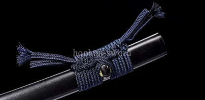 Katana à lame bleue en acier à haute teneur en carbone 1095, épée de samouraï japonais, épée complète noire 