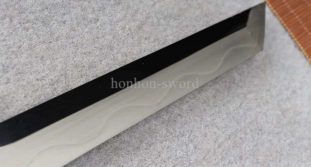 Katana à lame bleue en acier à haute teneur en carbone 1095, épée de samouraï japonais, épée complète noire 