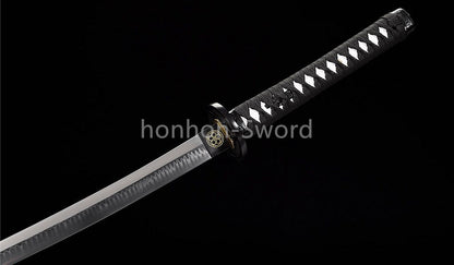T10 Steel Clay Tempered Katana Japanese Samurai Sword Sharp Battle Ready Real