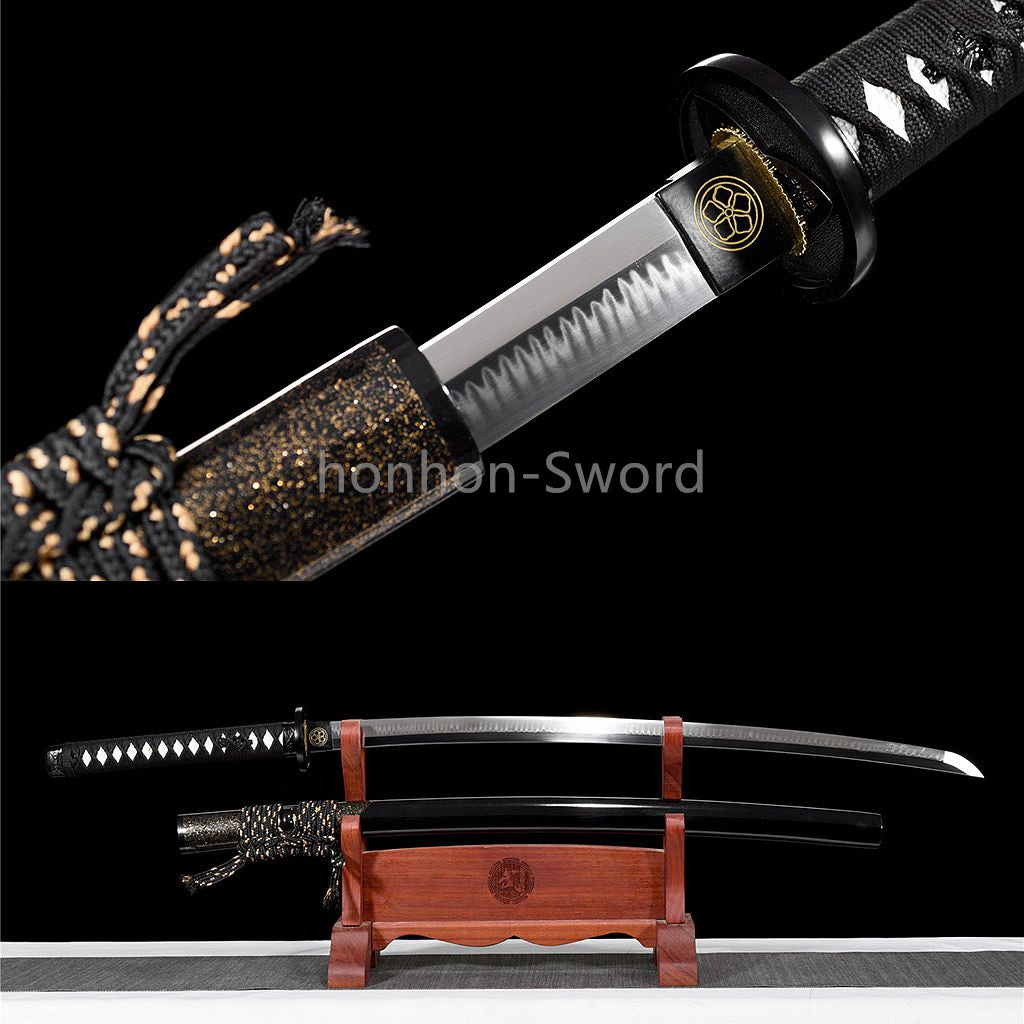 T10 Steel Clay Tempered Katana Japanese Samurai Sword Sharp Battle Ready Real