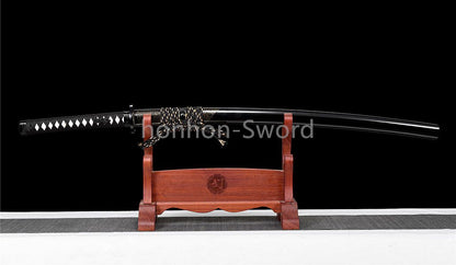 T10 Steel Clay Tempered Katana Japanese Samurai Sword Sharp Battle Ready Real