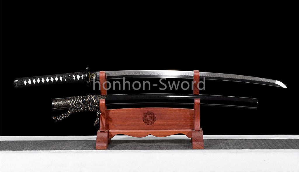 T10 Steel Clay Tempered Katana Japanese Samurai Sword Sharp Battle Ready Real