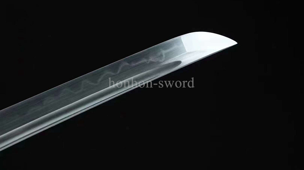 Japanese Pink Sakura Sword T10 Steel Clay Tempered Lady Samurai Katana Sharp Full Tang.