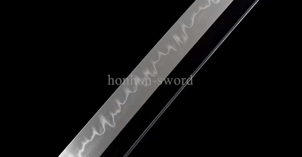 Katana à lame bleue en acier à haute teneur en carbone 1095, épée de samouraï japonais, épée complète noire 
