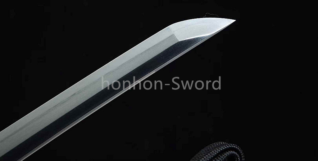 26inch Japanese Katana Chinese Tamahagane Steel Clay Tempered Three Tone Polished Blade Dragon Engraving
