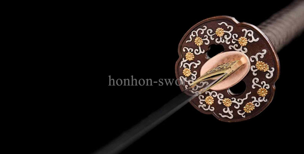 Katana à lame bleue en acier à haute teneur en carbone 1095, épée de samouraï japonais, épée complète noire 