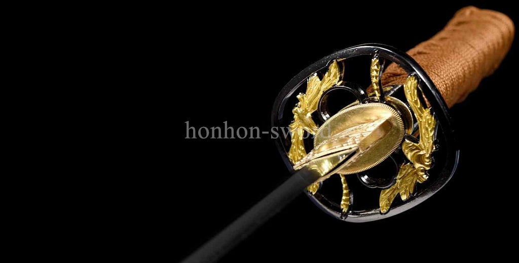 Japanese Tanto Abrasive T10 Steel Clay Tempered Real Hamon Samurai Sword Full Tang