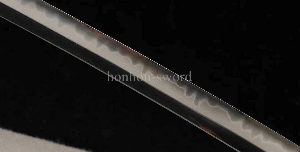 Katana à lame bleue en acier à haute teneur en carbone 1095, épée de samouraï japonais, épée complète noire 