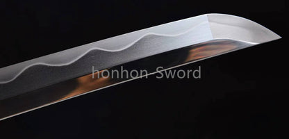 Katana à lame bleue en acier à haute teneur en carbone 1095, épée de samouraï japonais, épée complète noire 