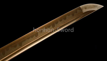 Katana à lame bleue en acier à haute teneur en carbone 1095, épée de samouraï japonais, épée complète noire 
