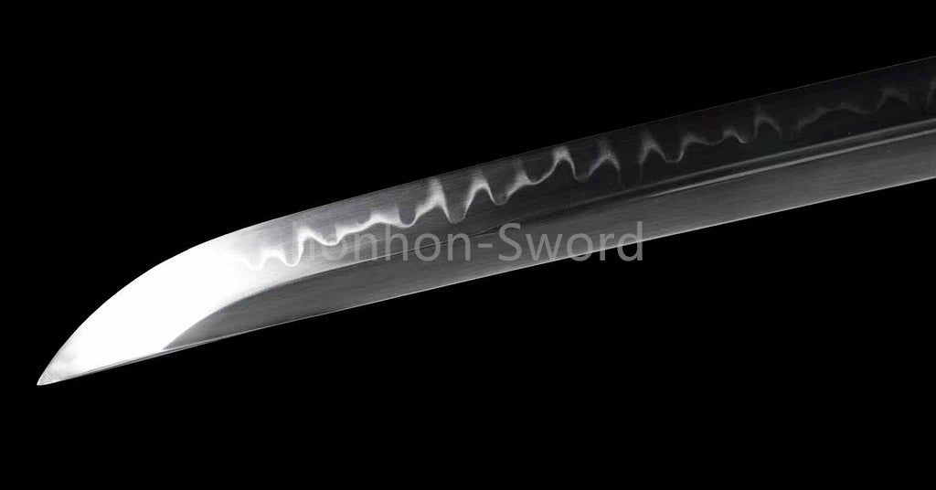 Katana à lame bleue en acier à haute teneur en carbone 1095, épée de samouraï japonais, épée complète noire 