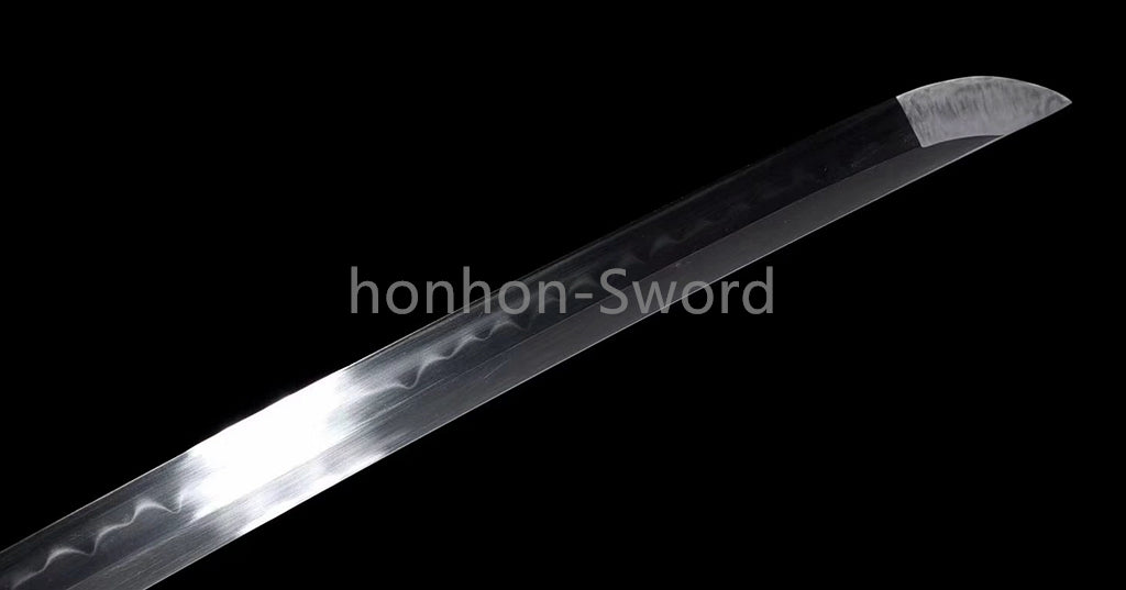Japanese Katana T10 Clay Tempered Sword Full Rayskin OX Horn Saya Full Tang