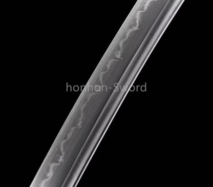 Katana à lame bleue en acier à haute teneur en carbone 1095, épée de samouraï japonais, épée complète noire 