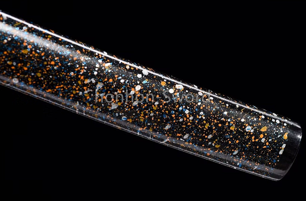 Katana à lame bleue en acier à haute teneur en carbone 1095, épée de samouraï japonais, épée complète noire 