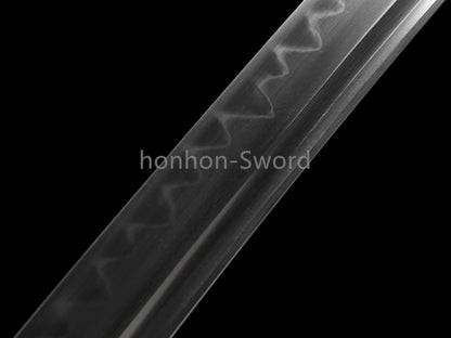 Katana à lame bleue en acier à haute teneur en carbone 1095, épée de samouraï japonais, épée complète noire 