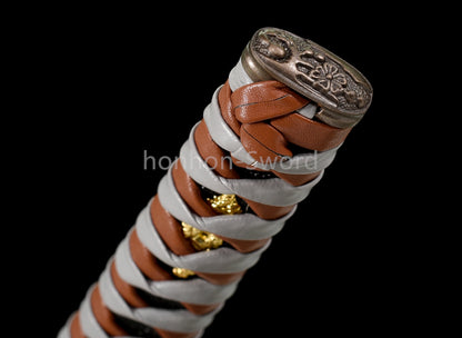 Katana à lame bleue en acier à haute teneur en carbone 1095, épée de samouraï japonais, épée complète noire 