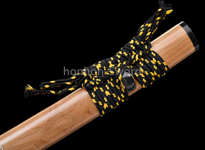 Katana à lame bleue en acier à haute teneur en carbone 1095, épée de samouraï japonais, épée complète noire 