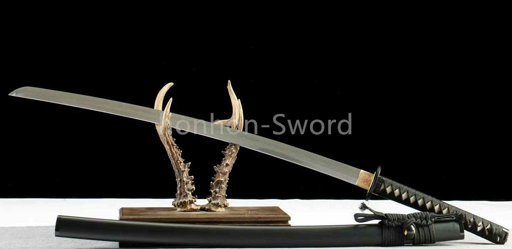 Functional T10 Steel Clay Tempered Japanese Katana Samurai Sword Battle Ready