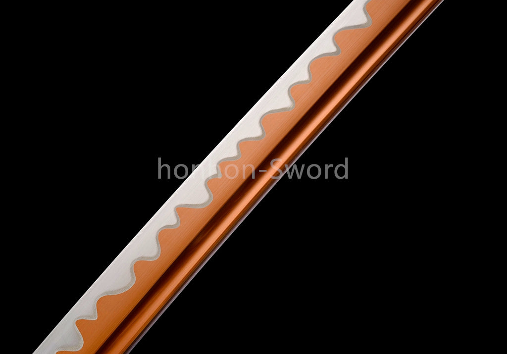 Katana à lame bleue en acier à haute teneur en carbone 1095, épée de samouraï japonais, épée complète noire 